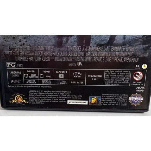 A Bridge Too Far DVD MovieGene Hackman James Caan New Sealed - Picture 3 of 5